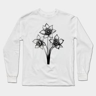 Black Daffodils Long Sleeve T-Shirt